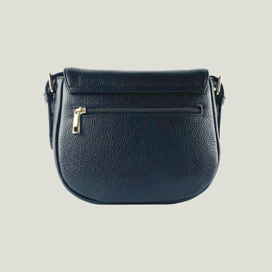 Borsa Donna mit Lederschulterriemen – Nero