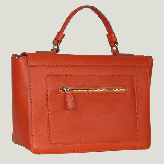 Elegante Handtasche aus pflanzlich gegerbtem Leder