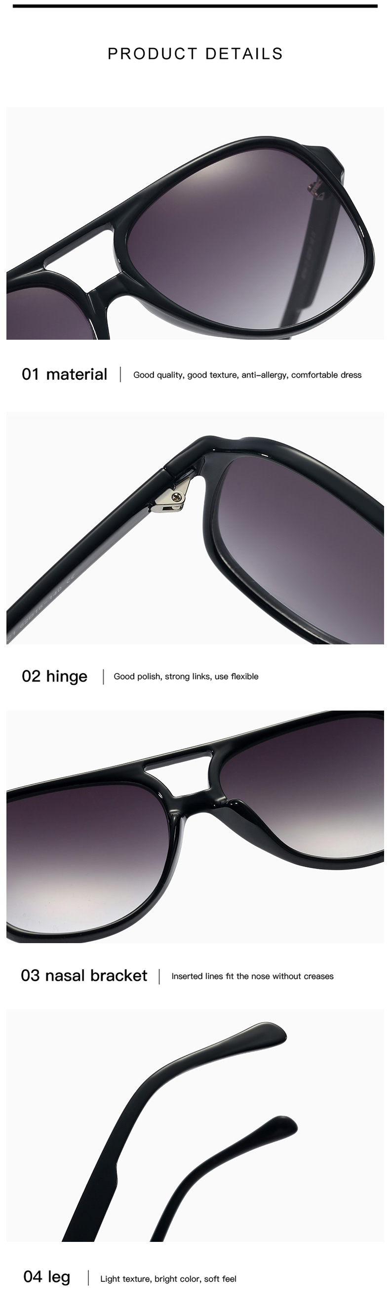 Vintage Retro Oversized – Damen Sonnenbrille | Polarisiert, Rund, Trendig & Komfortabel