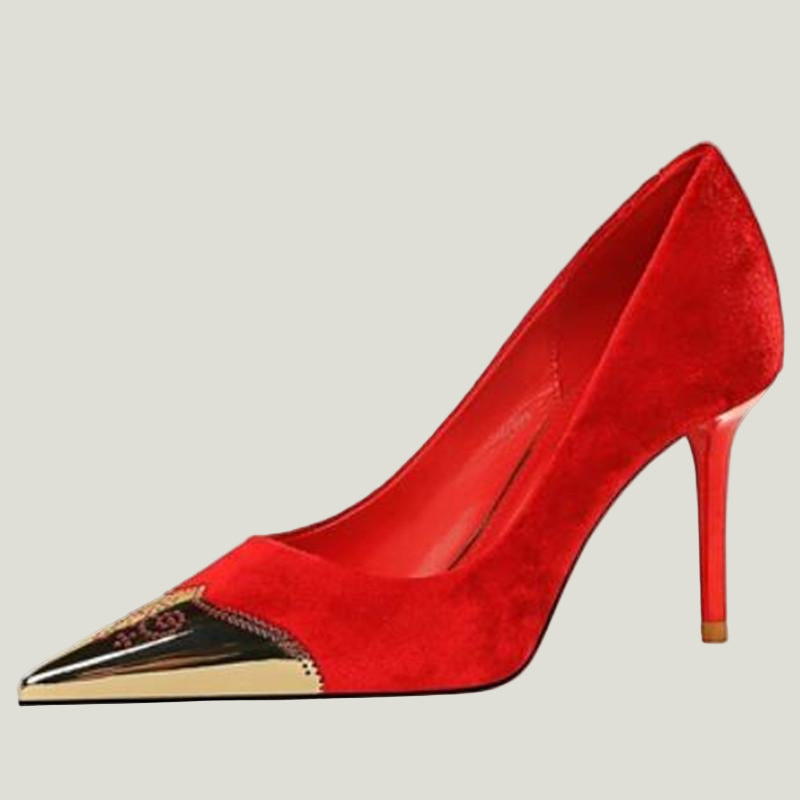 Stiletto Suede High Heels – Elegante Slim Pumps | 9,5 cm Absatz