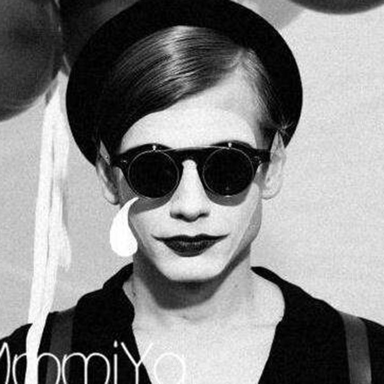 Retro Round Steampunk Sonnenbrille – Damen Designer Style