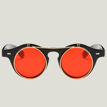 Retro Round Steampunk Sonnenbrille – Damen Designer Style