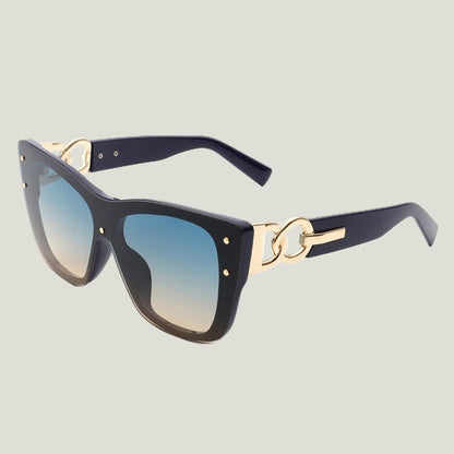 Windborn – Retro Square Tinted Cat Eye Sonnenbrille für Damen