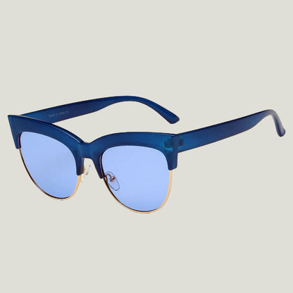 Women Half Frame Cat Eye Sunglasses – Elegant, Modern & Ultra-Feminine