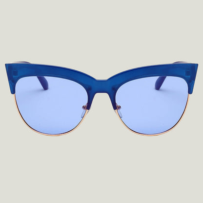 Women Half Frame Cat Eye Sunglasses – Elegant, Modern & Ultra-Feminine