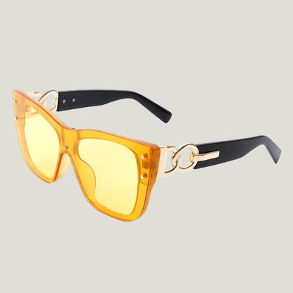 Windborn – Retro Square Tinted Cat Eye Sonnenbrille für Damen