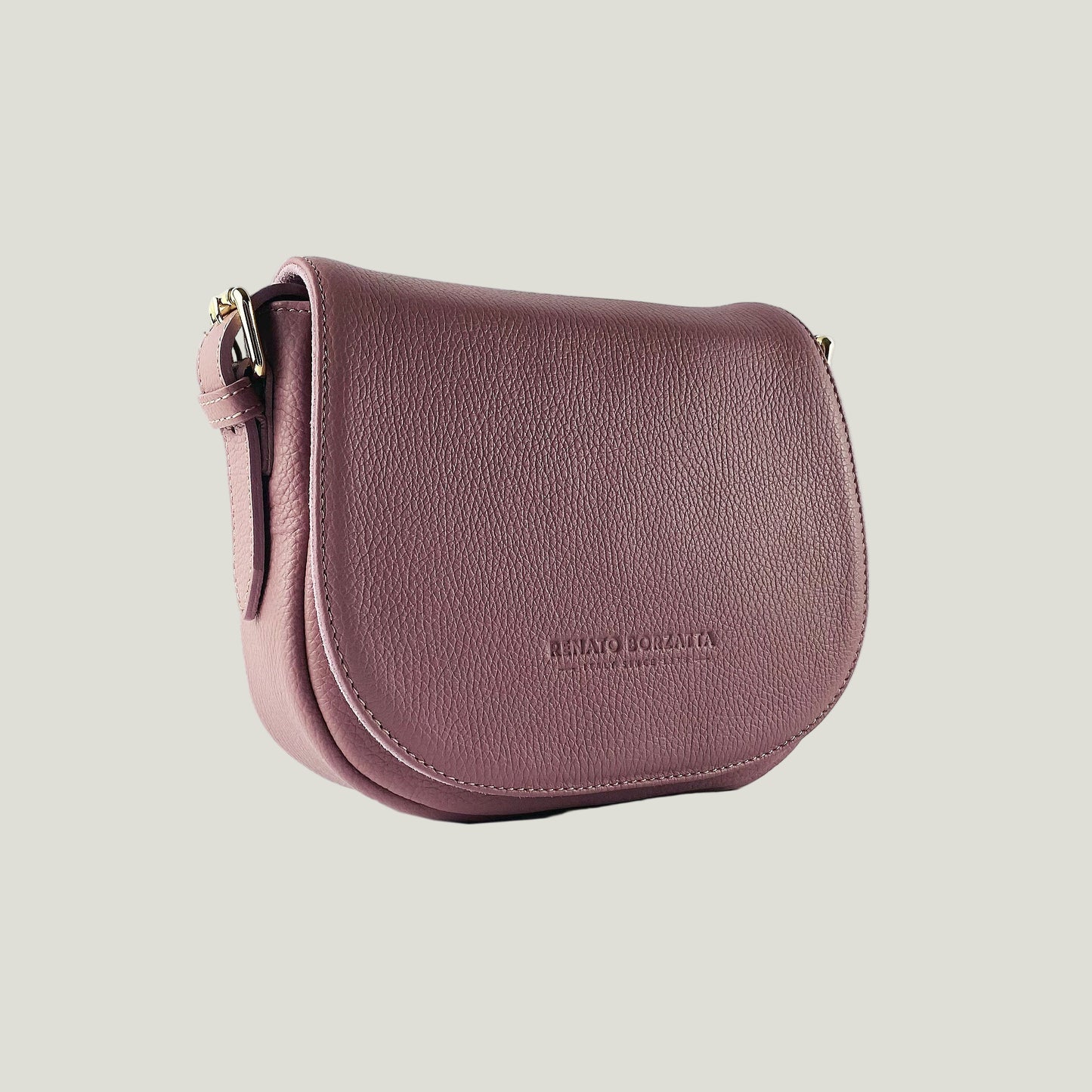 Borsa Donna mit Lederschulterriemen – Rosa Antico