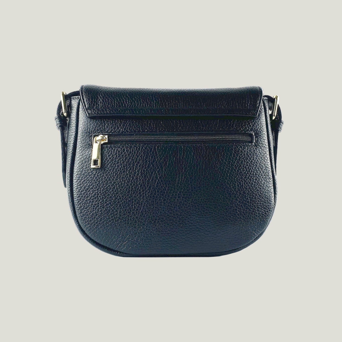 Borsa Donna mit Lederschulterriemen – Nero