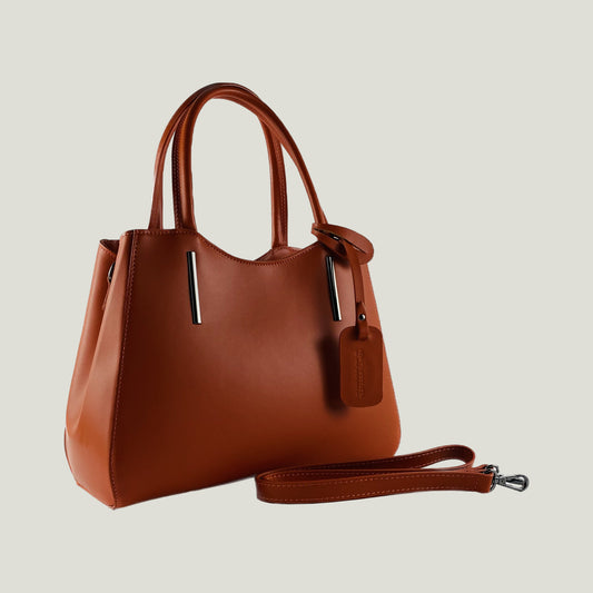 Borsa Donna a Mano aus Echtleder – Paprica