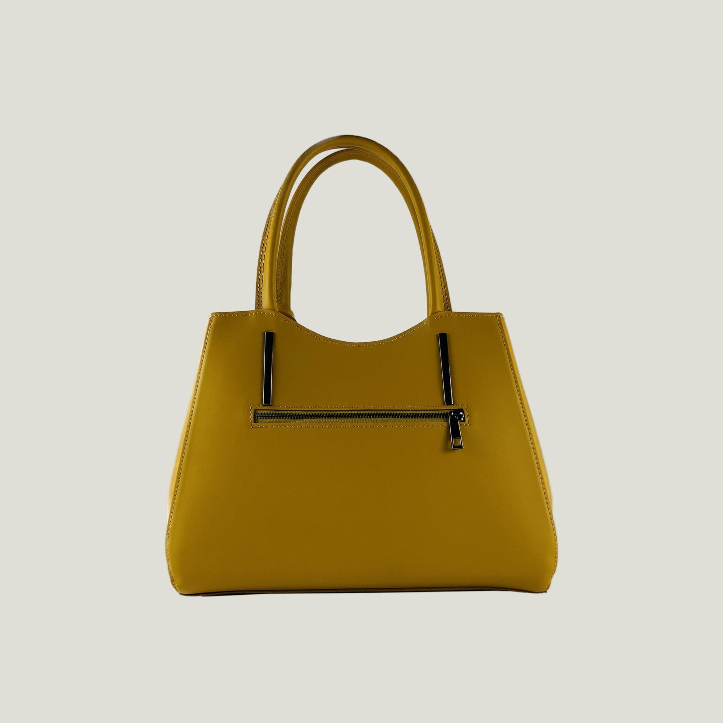 Borsa Donna a Mano aus Echtleder – Senape