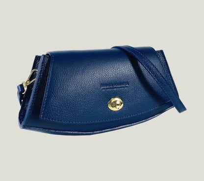Borsa Donna a Spalla aus Echtleder – Blue