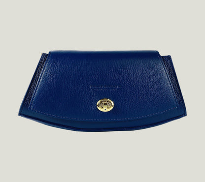 Borsa Donna a Spalla aus Echtleder – Blue