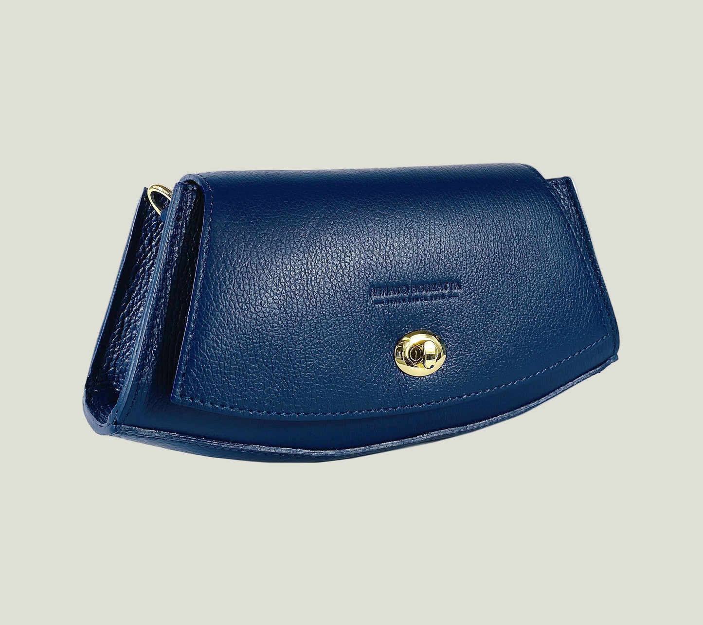 Borsa Donna a Spalla aus Echtleder – Blue