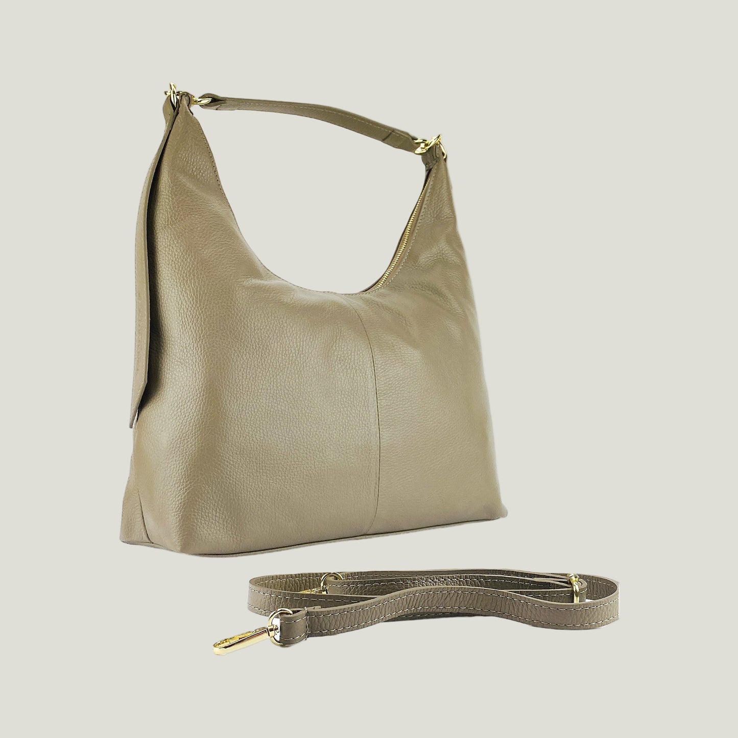 Borsa Donna a Spalla Morbida – Taupe