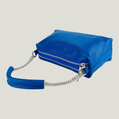 Borsa Donna a Mano mit Doppelreißverschluss – Blue Royal