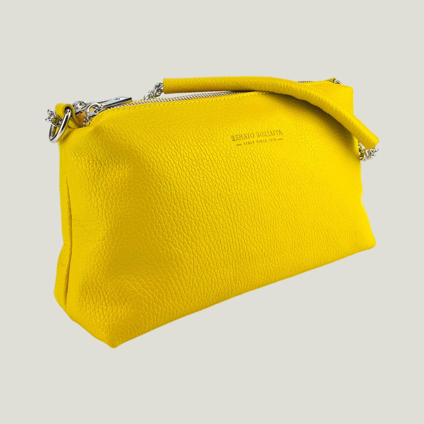 Borsa Donna a Mano mit Doppelreißverschluss – Giallo