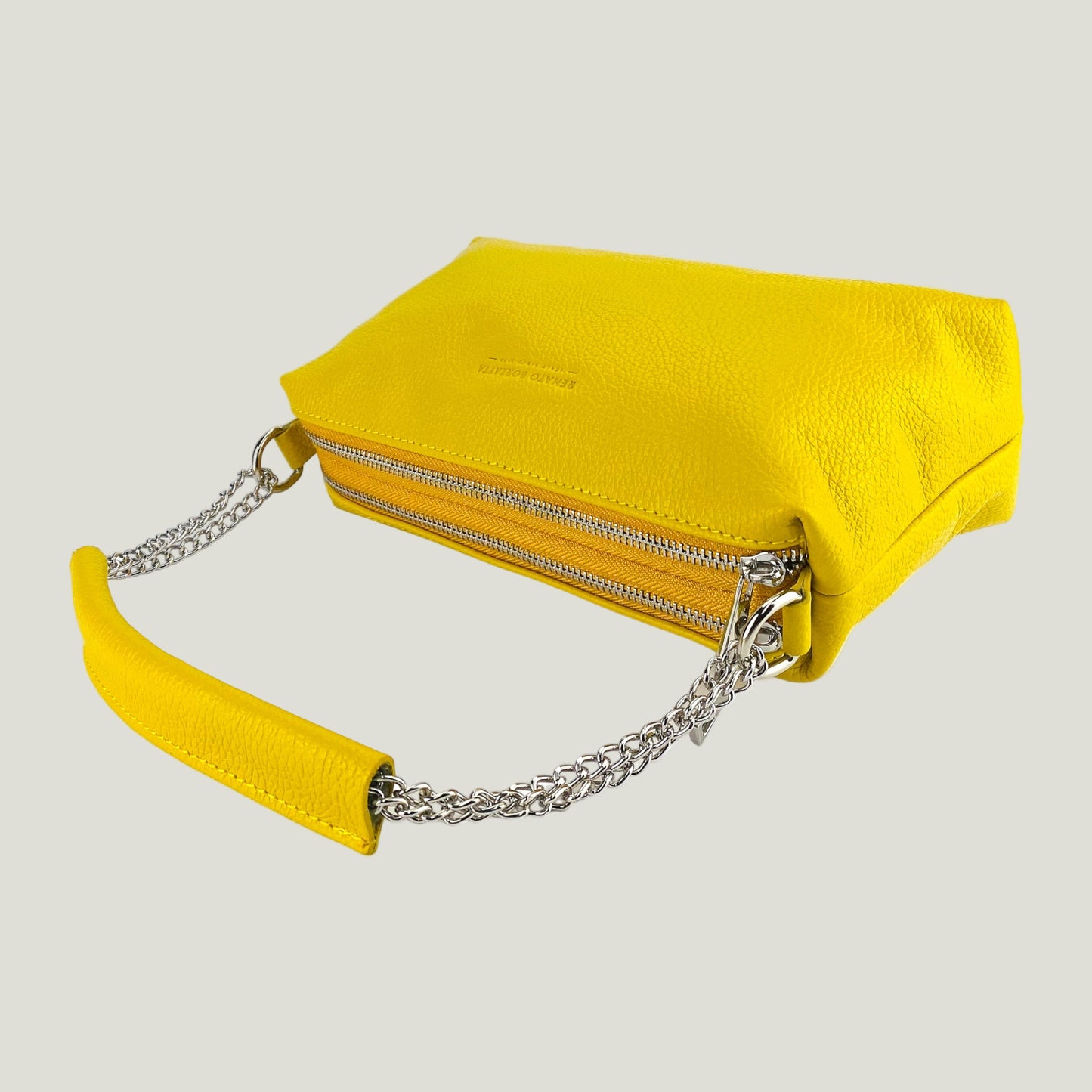 Borsa Donna a Mano mit Doppelreißverschluss – Giallo