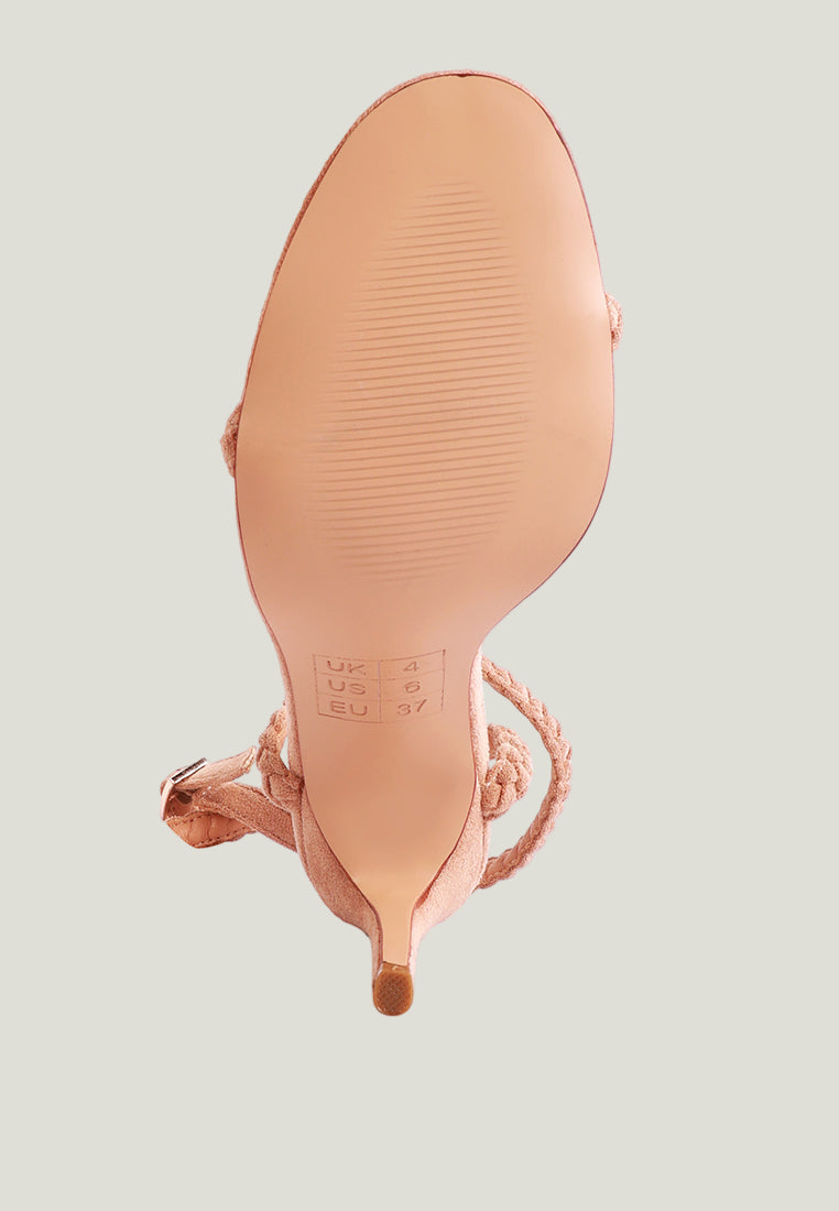 Sherri – High Heeled Faux Suede Sandalen | Elegante Stiletto-Sandaletten