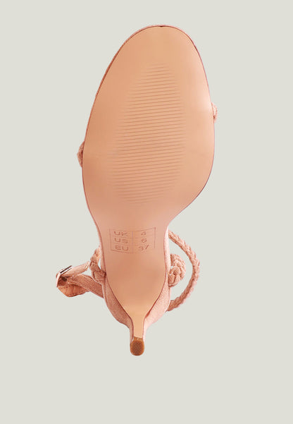 Sherri – High Heeled Faux Suede Sandalen | Elegante Stiletto-Sandaletten