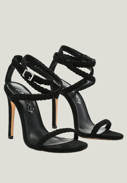 Sherri – High Heeled Faux Suede Sandalen | Elegante Stiletto-Sandaletten