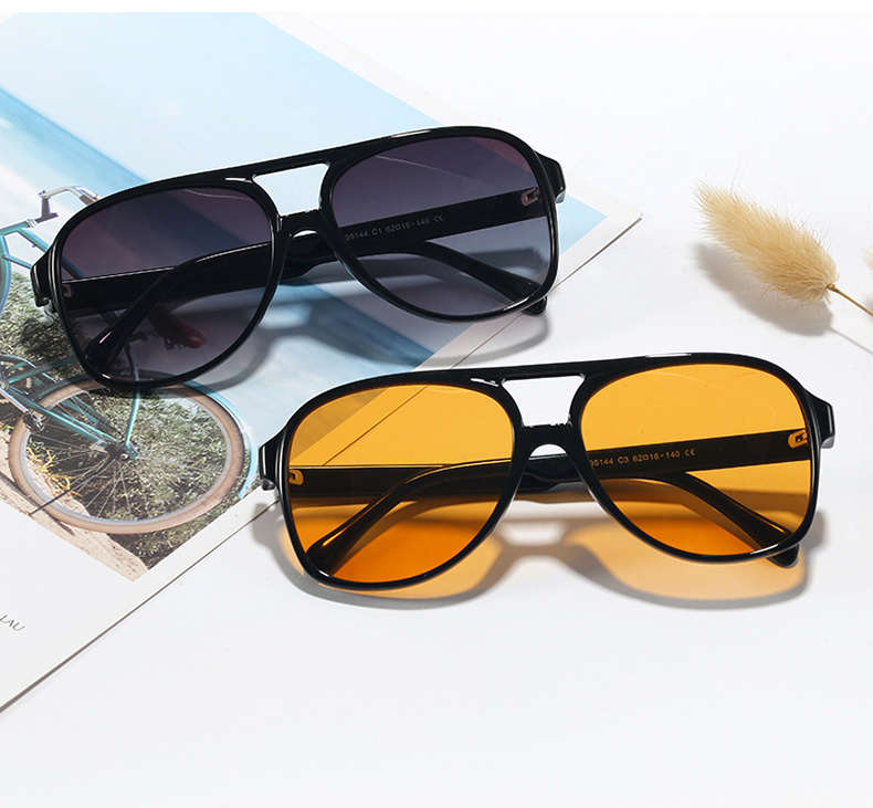 Vintage Retro Oversized – Damen Sonnenbrille | Polarisiert, Rund, Trendig & Komfortabel