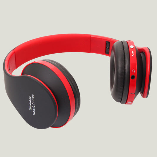 Bluetooth V3.0 EDR Foldable Headset – Red & Black
