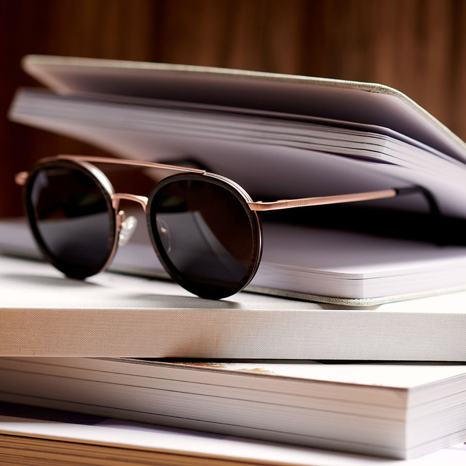 Double Date – Eco-Chic Wooden Sunglasses mit Polarisierung