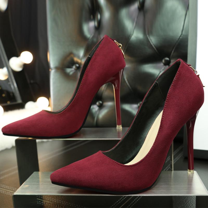 Elegante Damen High Heels | Multi-Color Suede Pumps mit Stilettoabsatz